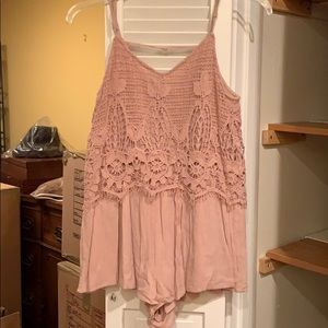 Lace Blush Romper